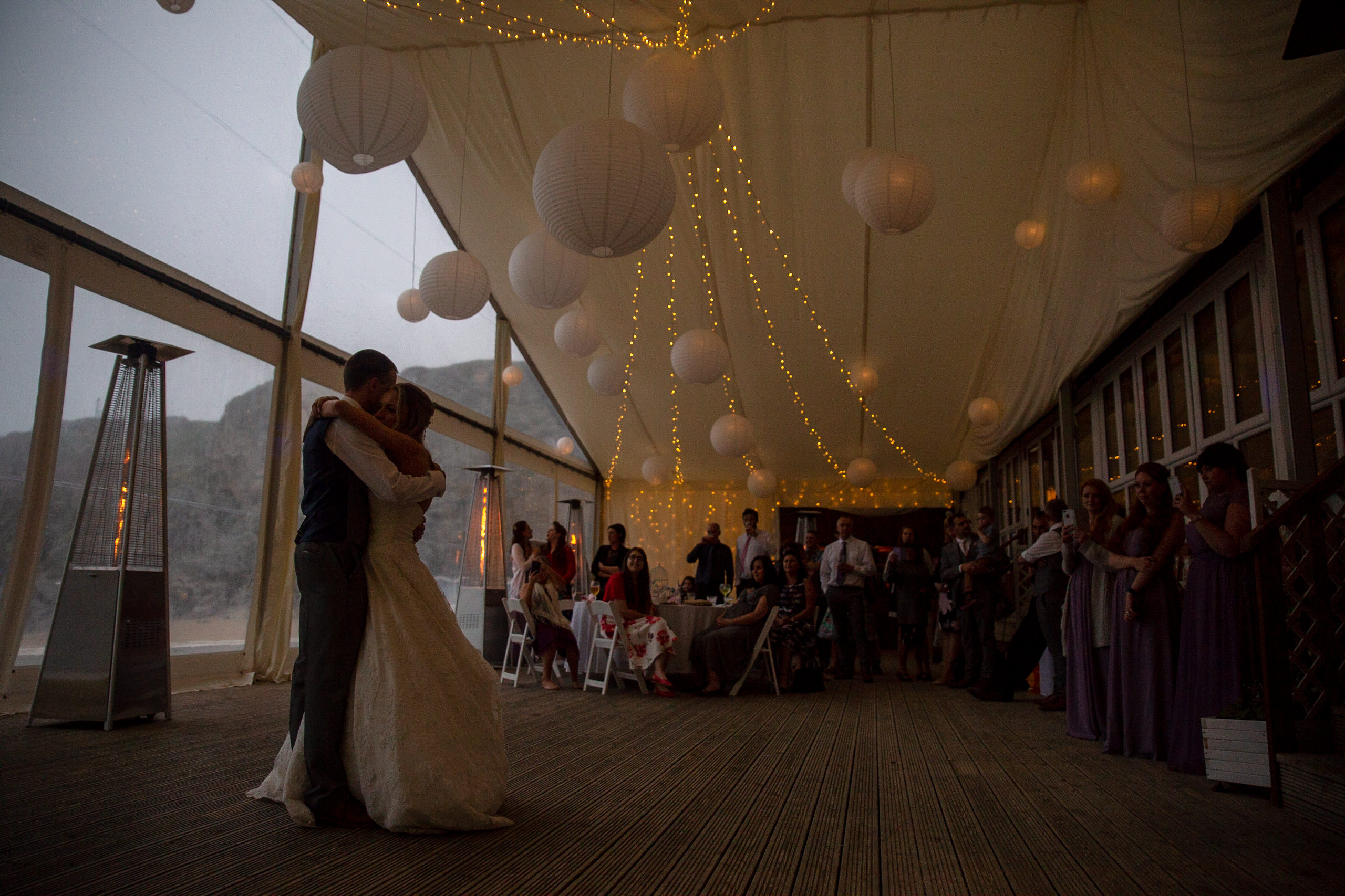 wedding at lusty glaze by Tom Robinson photography Cornwall wedding photographer